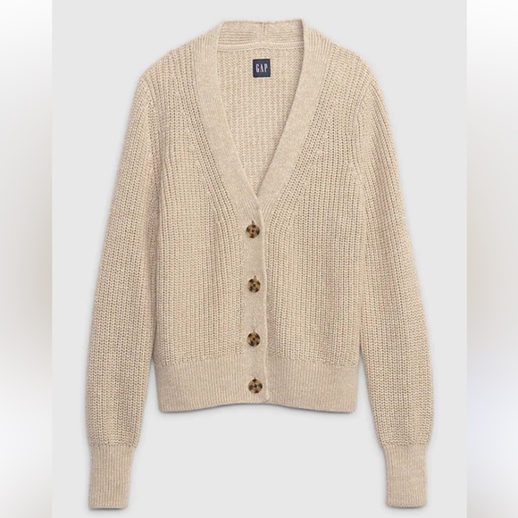 GAP Sweaters - Gap Classic Cotton Rib Cardigan
